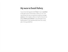 Tablet Screenshot of danielraftery.com